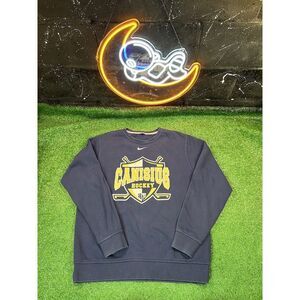 Vintage Y2K Nike Blue Crewneck Sweatshirt Sz XL Pullover Canisus Hockey